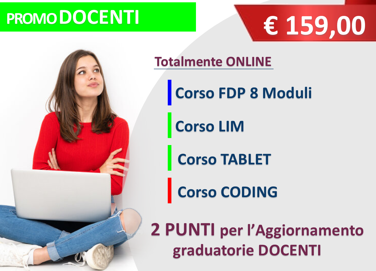 Corso Online LIM + TABLET + CODING + FDP 8 MODULI